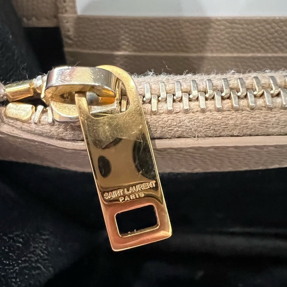 YSL cassandre flap large wallet on chain beige - Picture 9 of 14